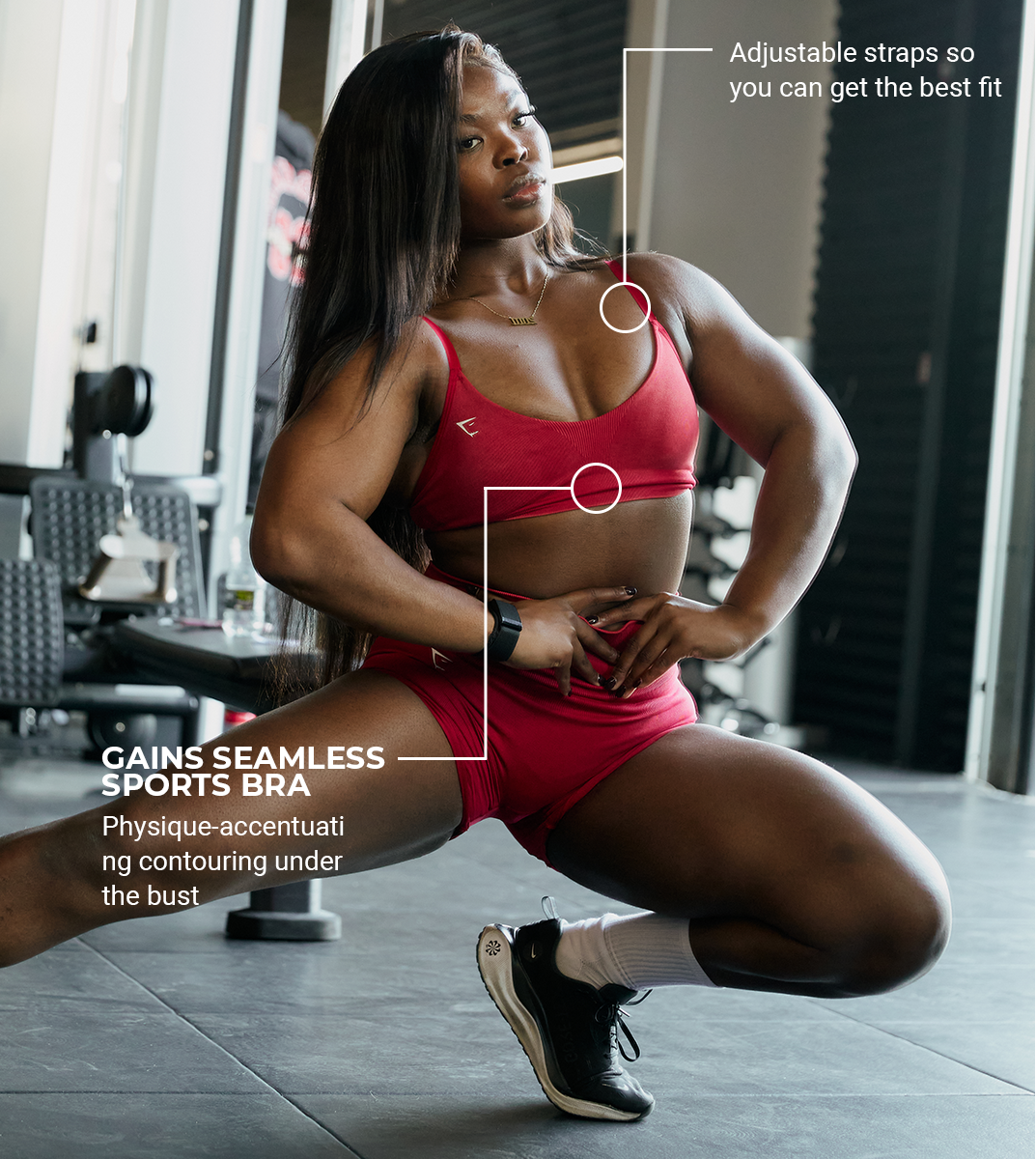 Gains Seamless Washed Sports Bra