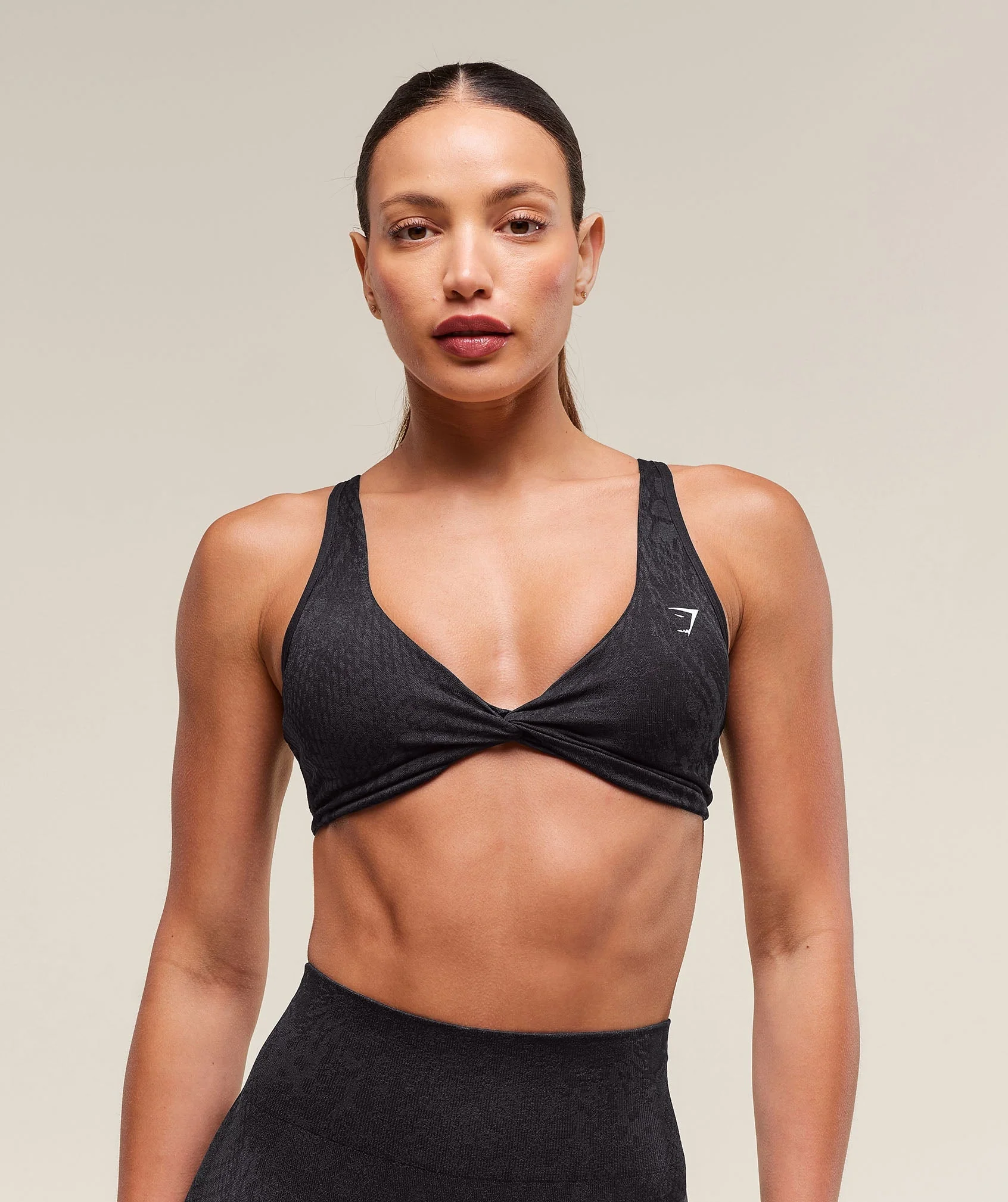 Adapt X Whitney Animal Seamless Twist Front Bra