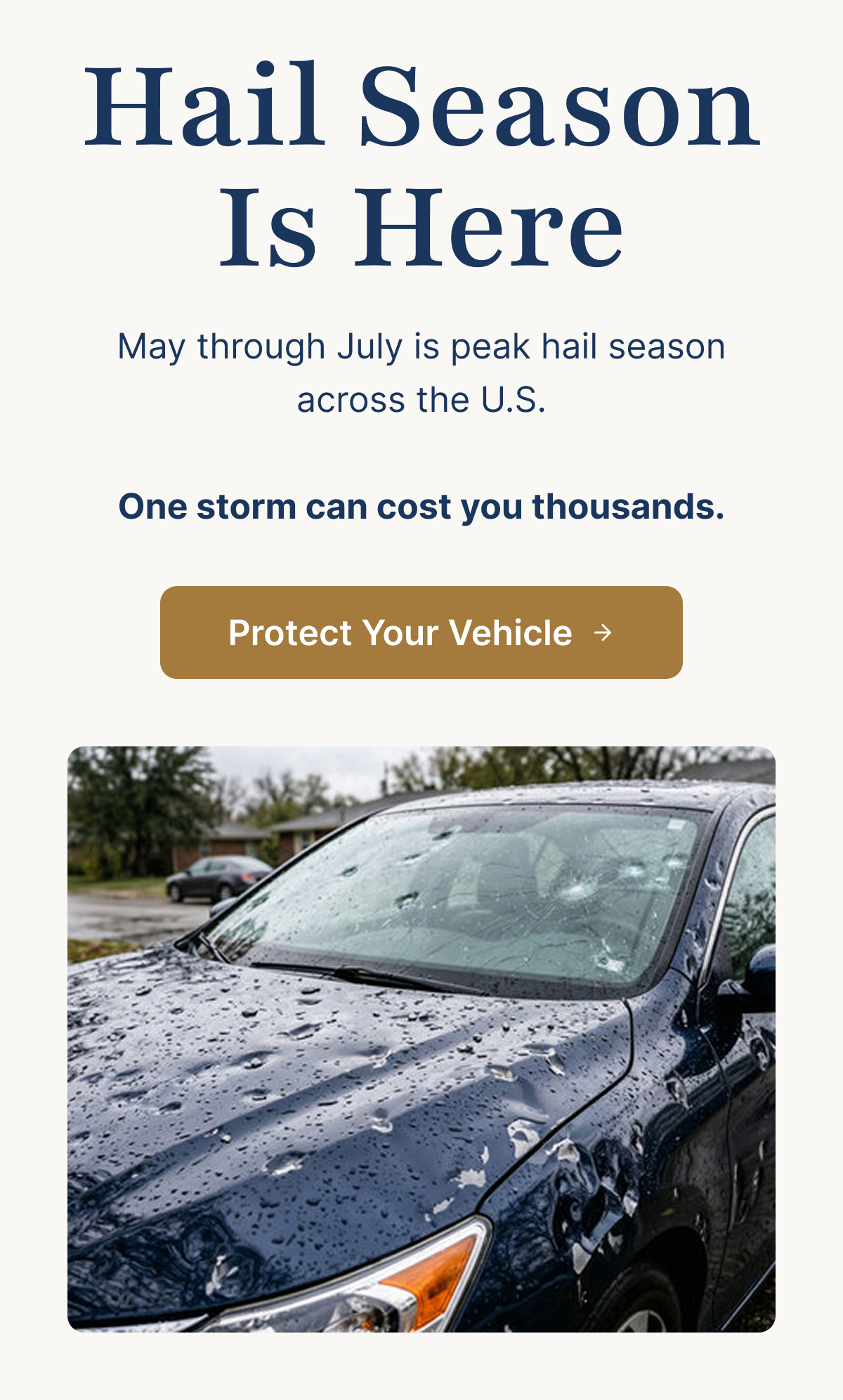 Hail Season Is Here