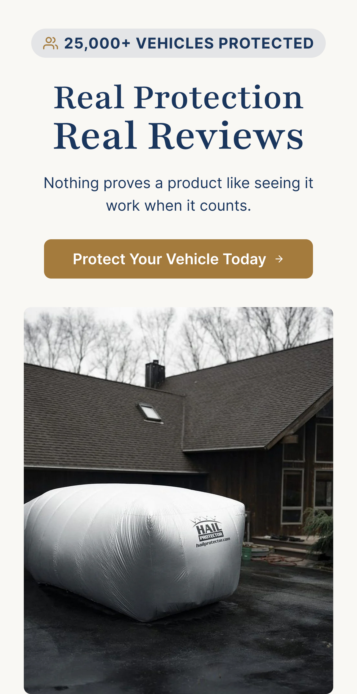 Real Storms. Real Protection. Real Customers.