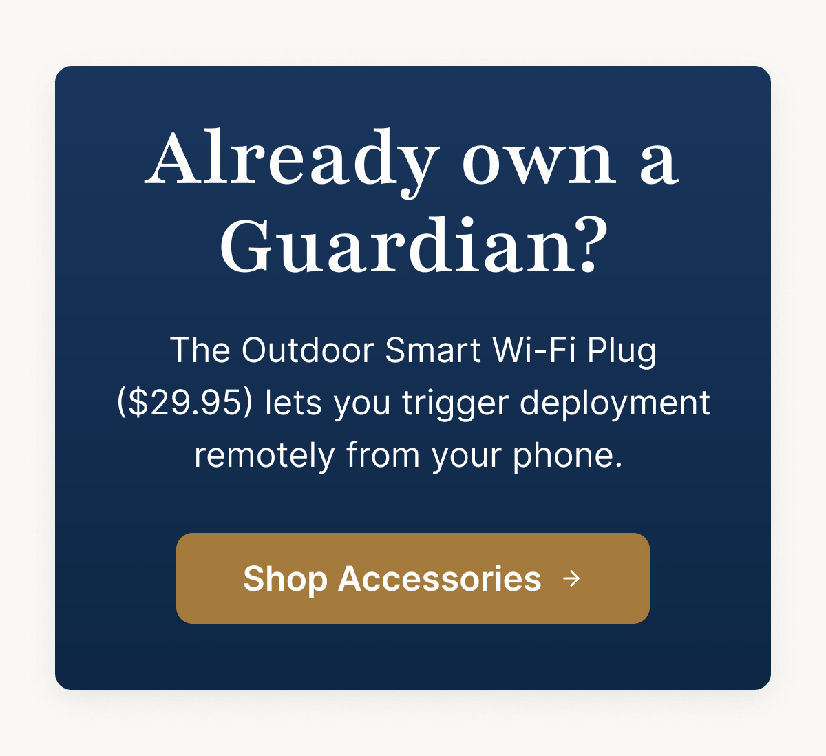 Already own a Guardian?