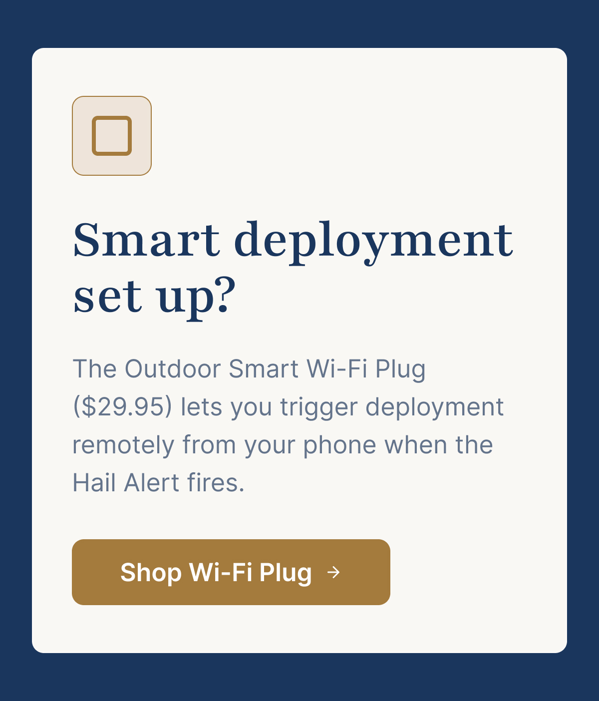 Smart deployment set up?