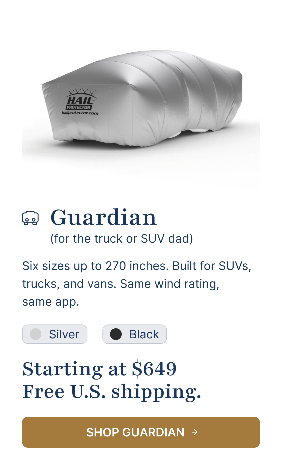 Guardian (for the truck or SUV dad)