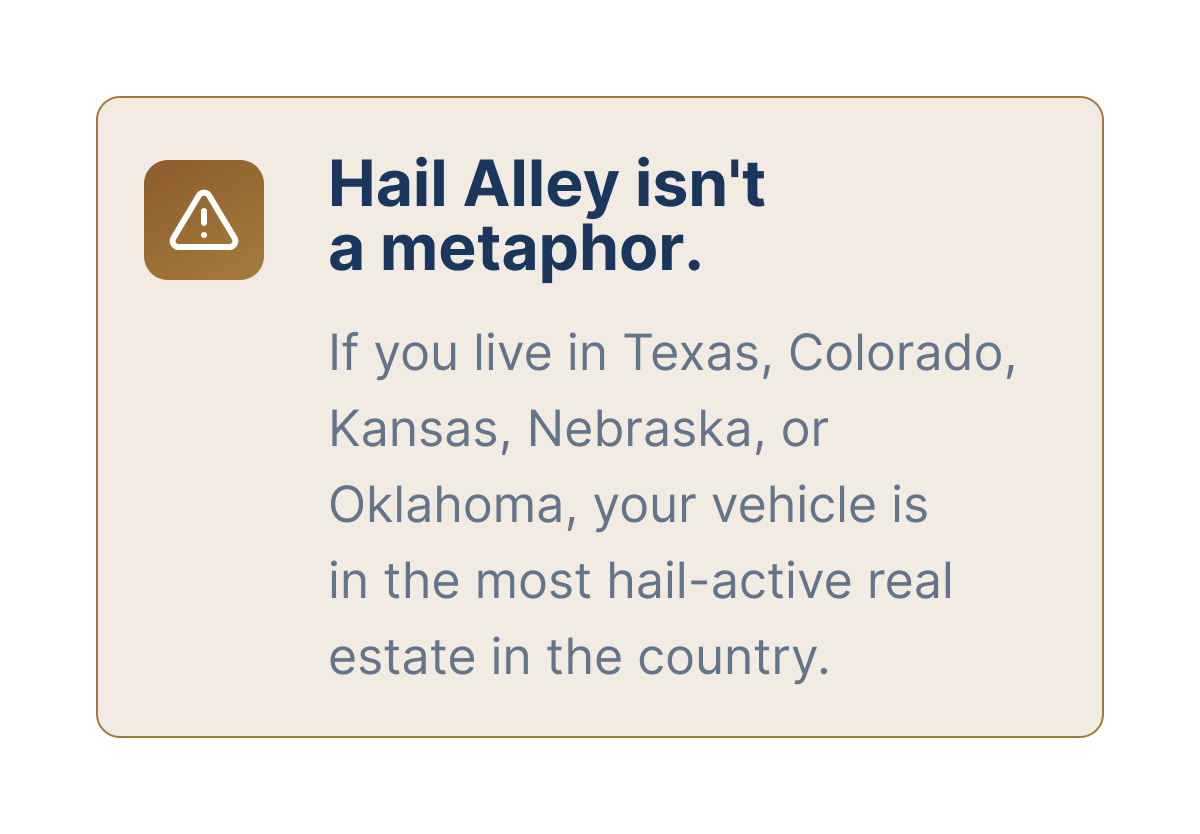 Hail Alley isn't a metaphor.