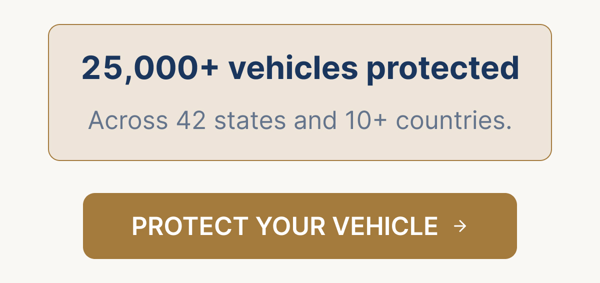 25,000+ vehicles protected