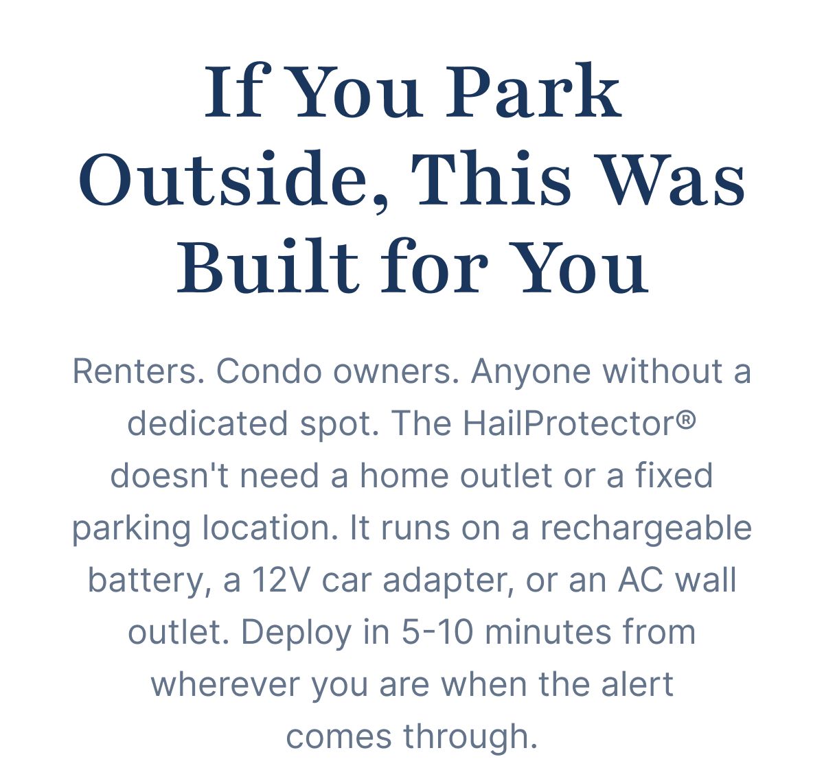 If You Park Outside, This Was Built for You