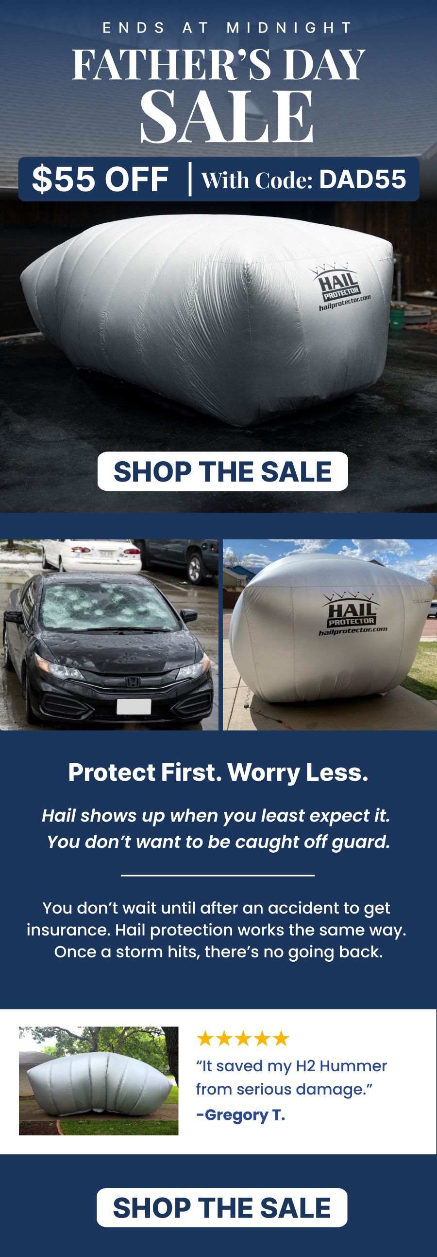 fathers day sale - $55 off with code DAD55 -ends at midnight