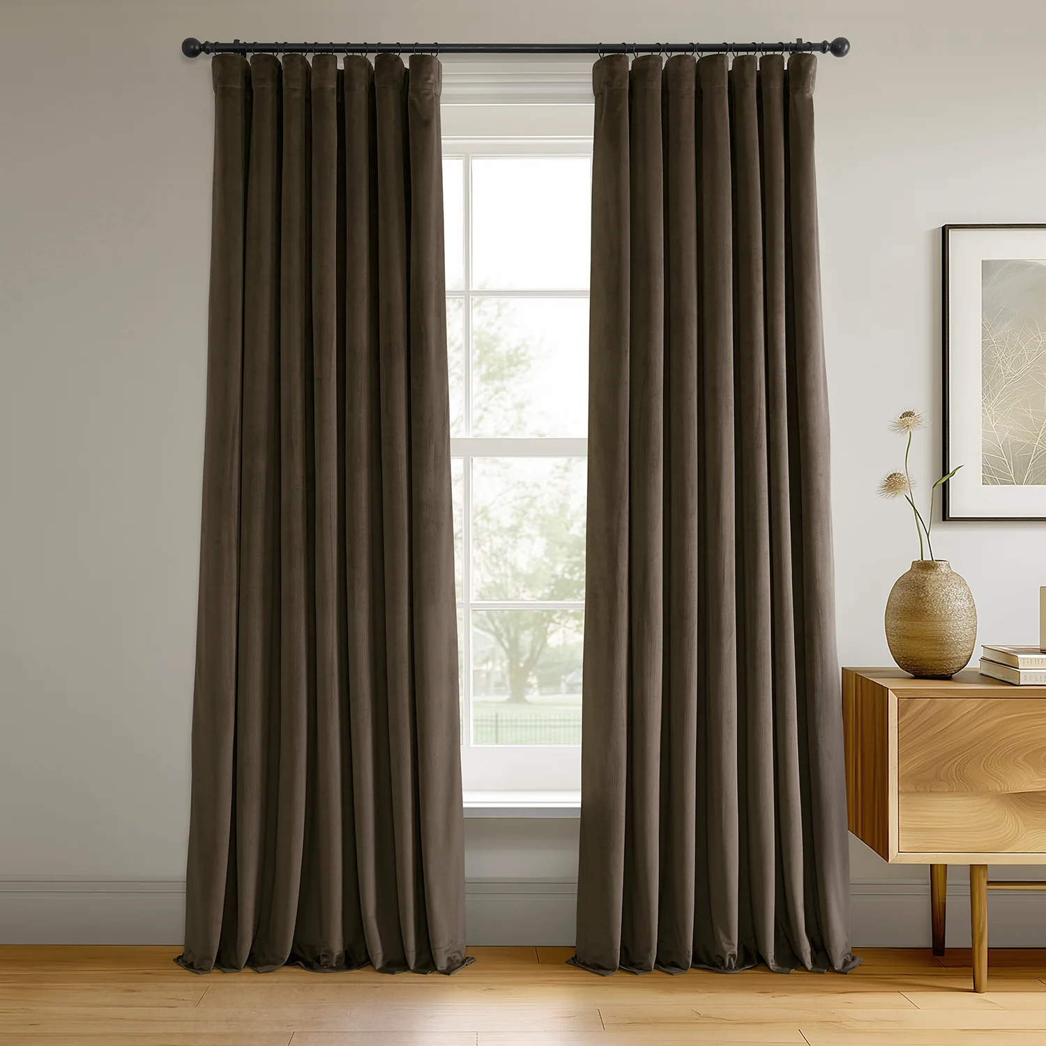 Image of Java Signature Velvet Blackout Curtain