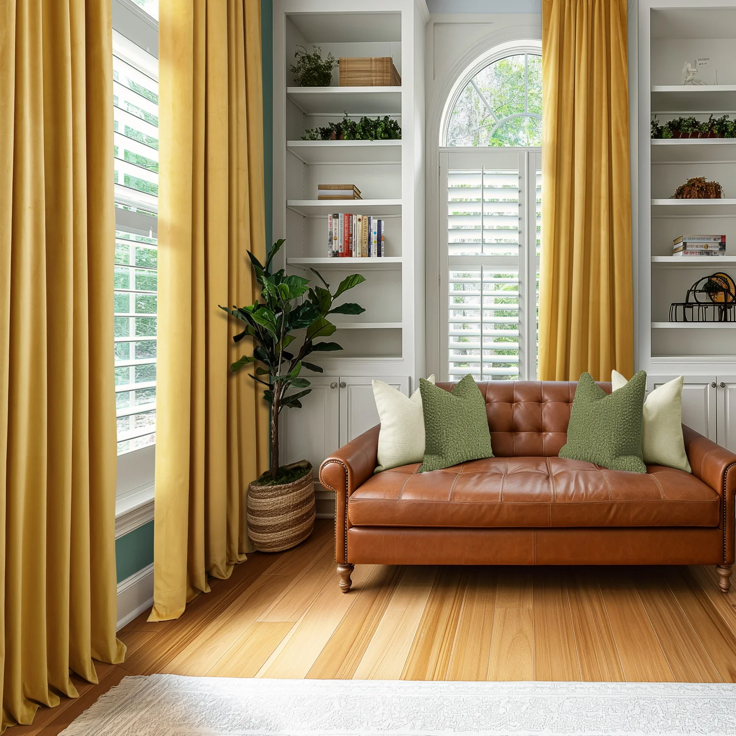 Image of Aztec Gold Heritage Plush Velvet Custom Curtain