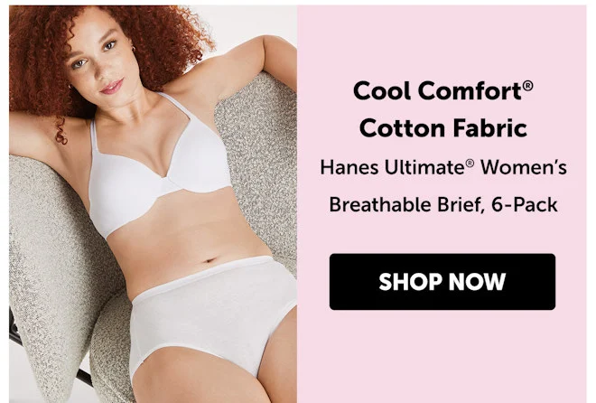 Hanes Ultimate Women’s Breathable Brief, 6-Pack