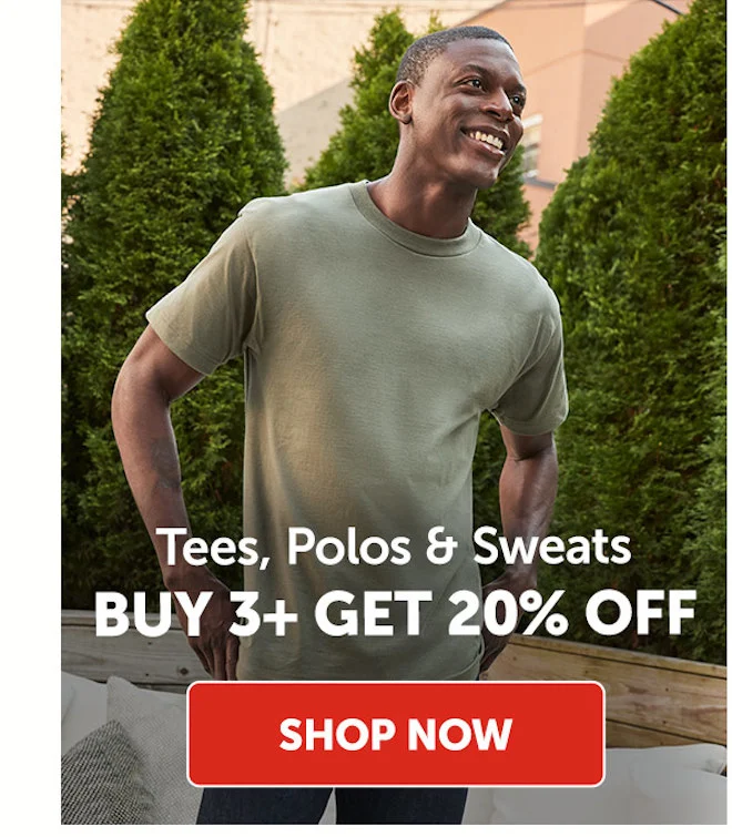 Tees, Polos & Sweats