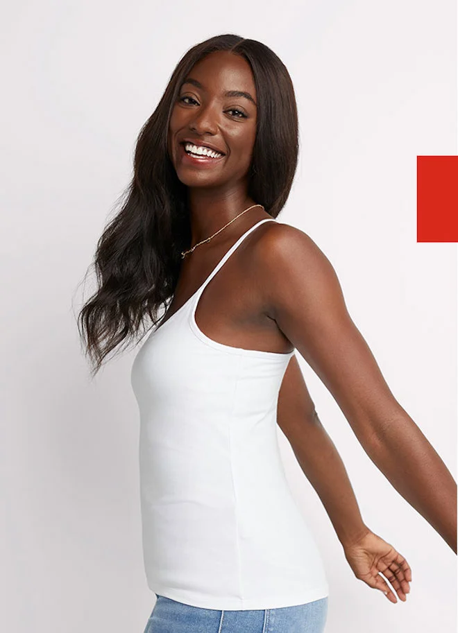 Women’s Stretch Cami with Built-In Shelf Bra