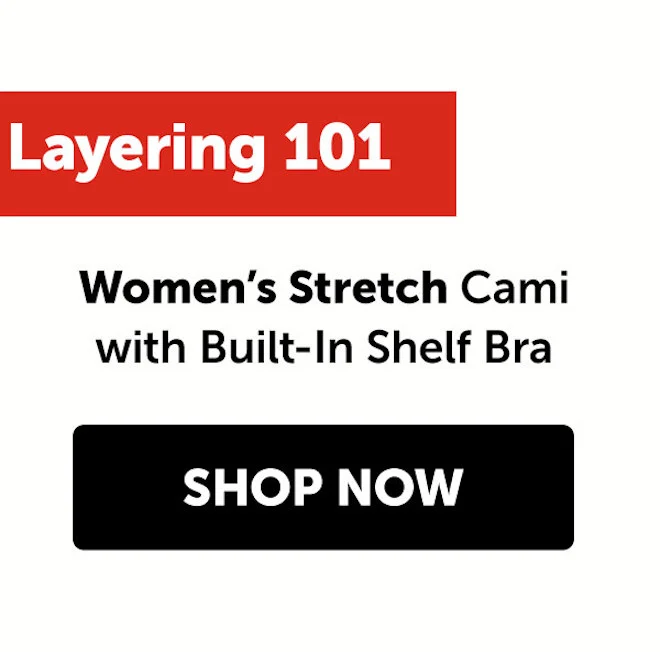 Women’s Stretch Cami with Built-In Shelf Bra