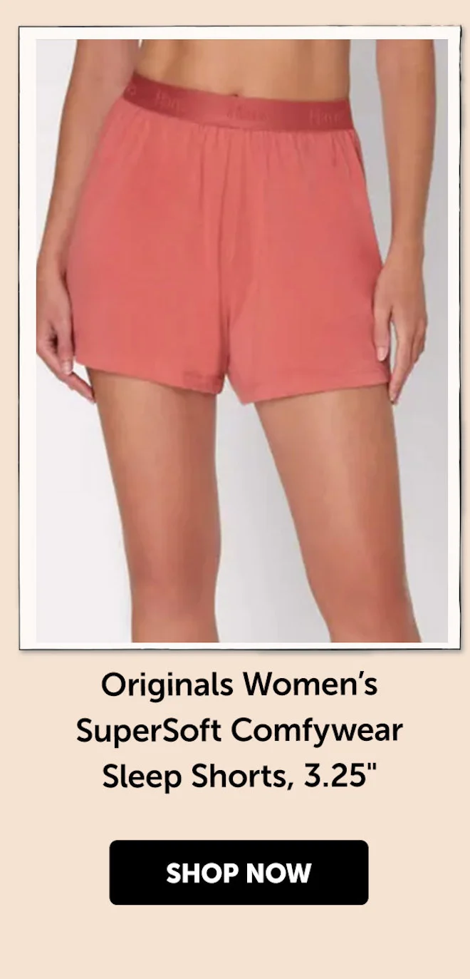 Originals Women’s SuperSoft Comfywear Sleep Shorts, 3.25"