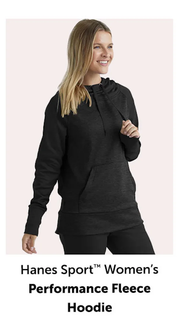 Hanes Sport Women’s Performance Fleece Hoodie