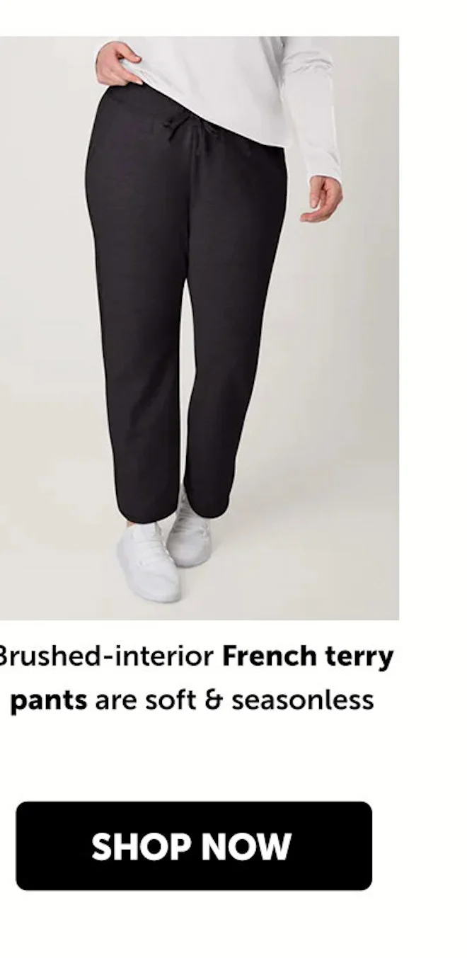 Hanes Women’s French Terry Pants with Pockets, 31”