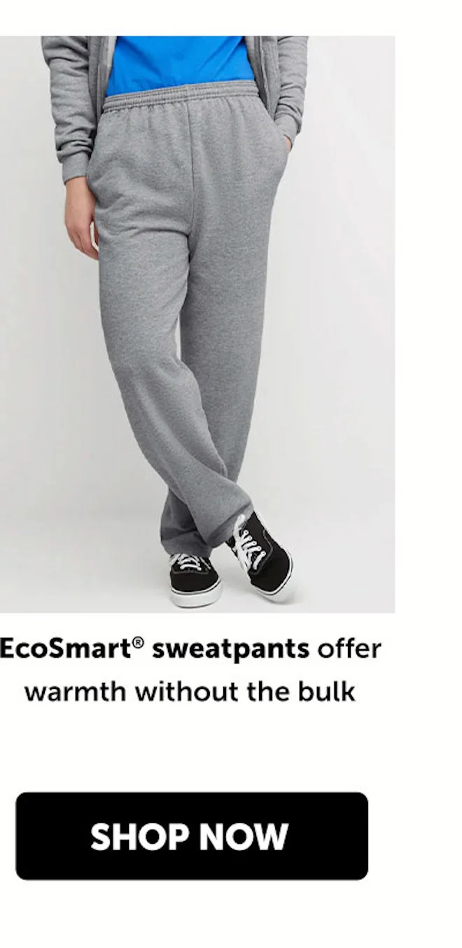 EcoSmart Men’s Fleece Sweatpants with Pockets, 30.5”