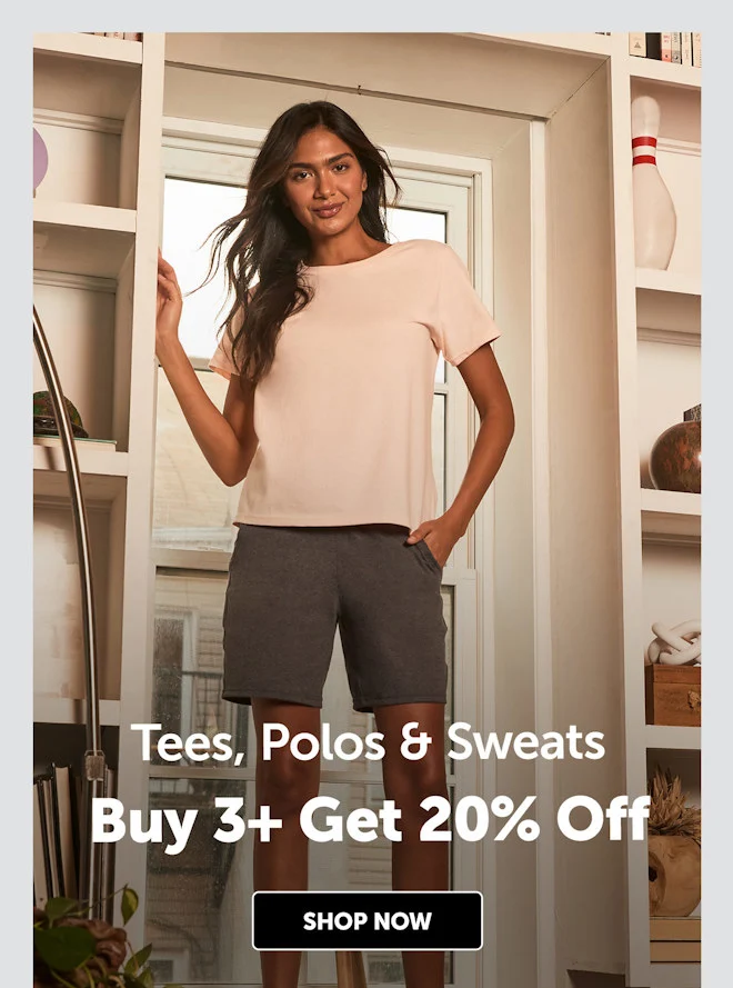 Tees, Polos & Sweats