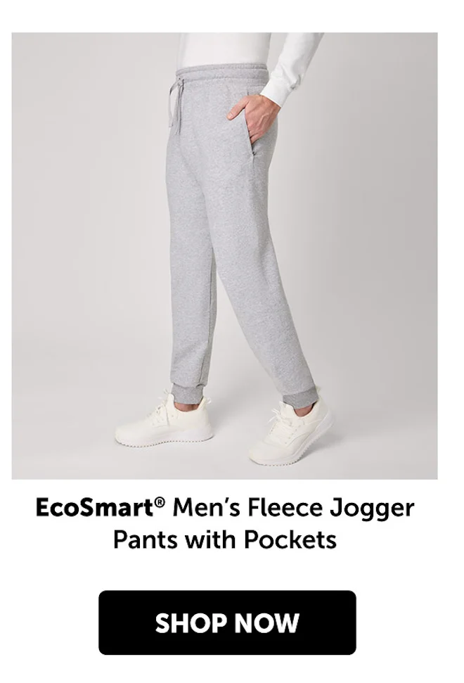 EcoSmart Men’s Fleece Jogger Pants with Pockets