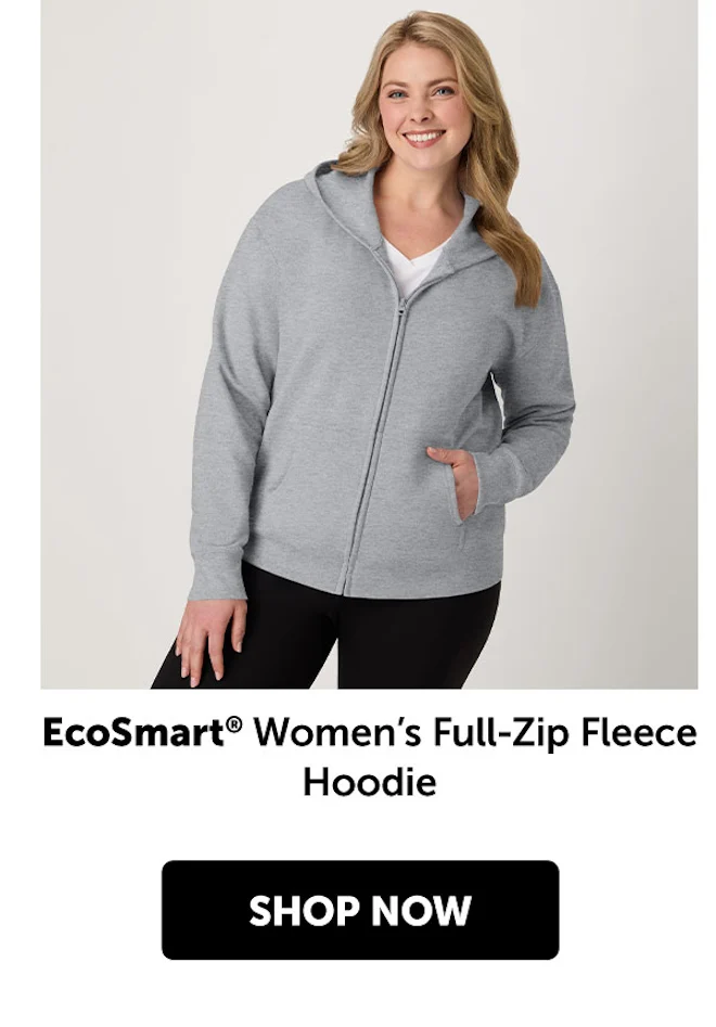 EcoSmart Women’s Full-Zip Fleece Hoodie