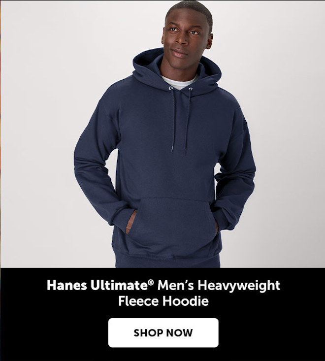 Hanes Ultimate Men’s Heavyweight Fleece Hoodie