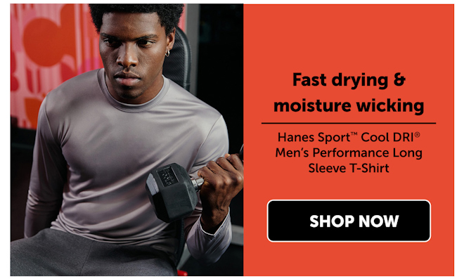 Hanes Sport Cool DRI Men’s Performance Long Sleeve T-Shirt