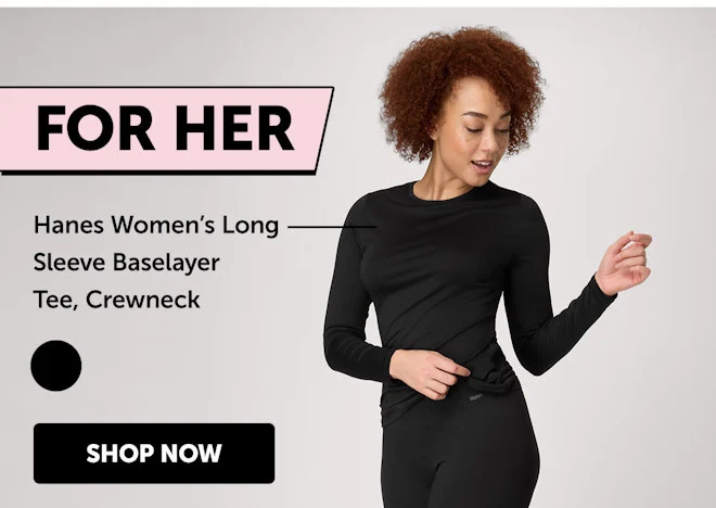 Women’s Long Sleeve Baselayer Tee, Crewneck
