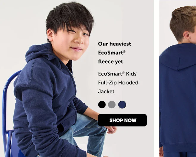 EcoSmart Kids' Full-Zip Hooded Jacket