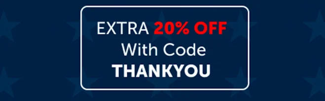 Extra 20% Off with Code THANKYOU