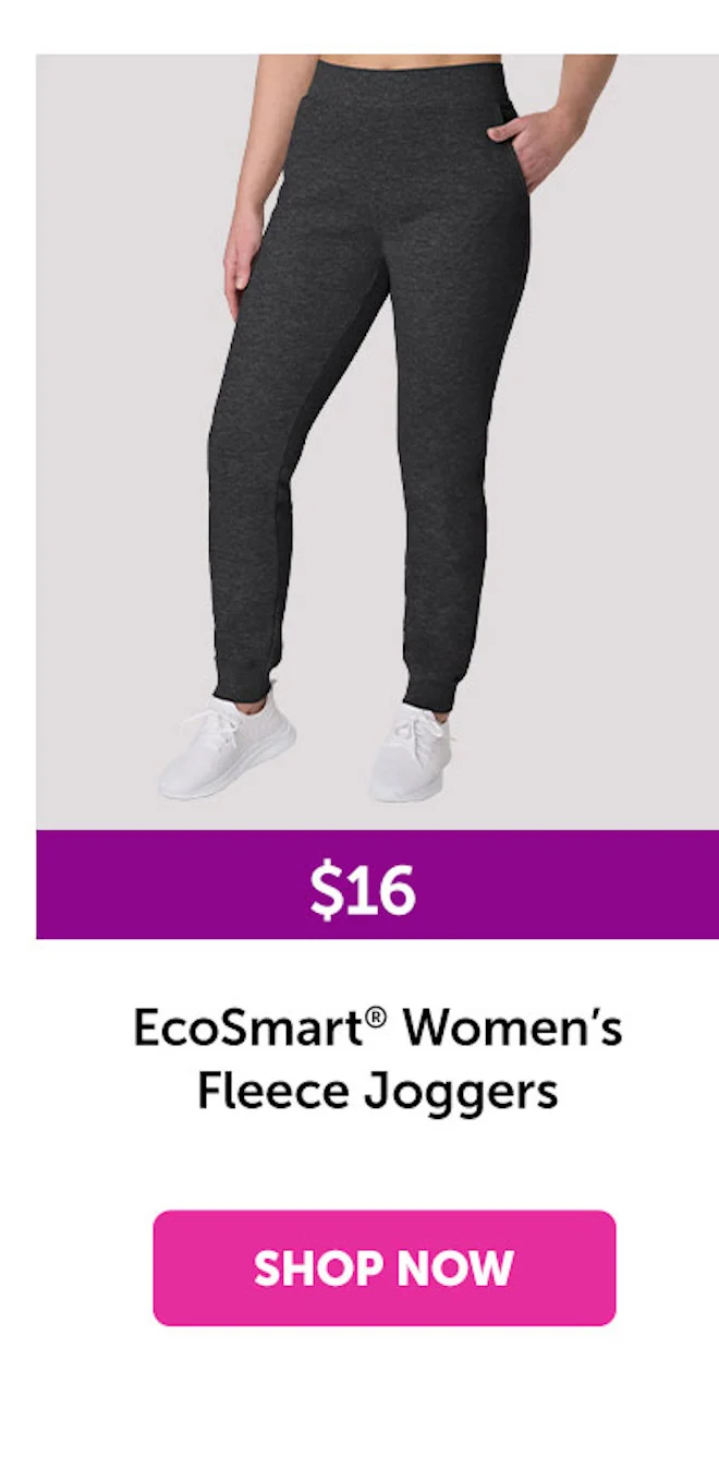 EcoSmart Women’s Fleece Joggers