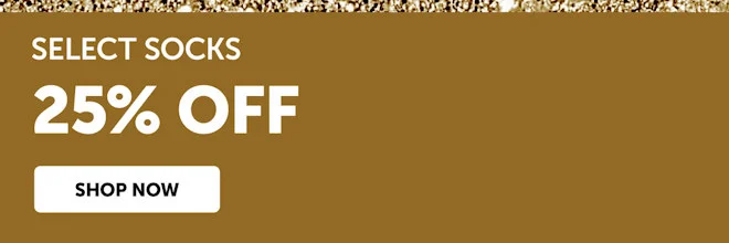 Select Socks 25% Off