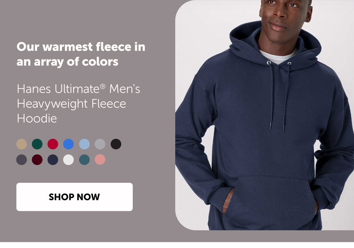 Hanes Ultimate Men's Heavyweight Fleece Hoodie