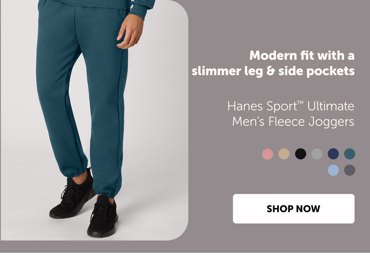 Hanes Sport Ultimate Men’s Fleece Joggers