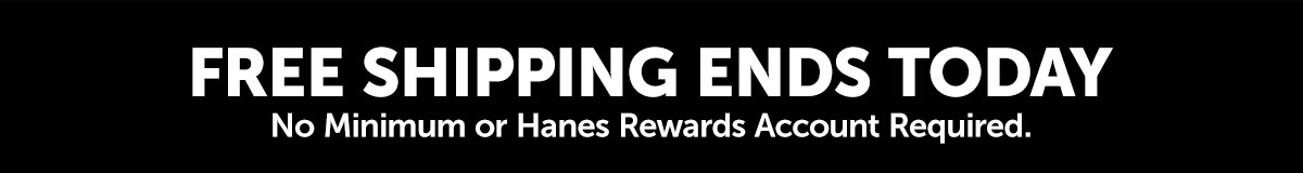 Free Standard Shipping Ends Today