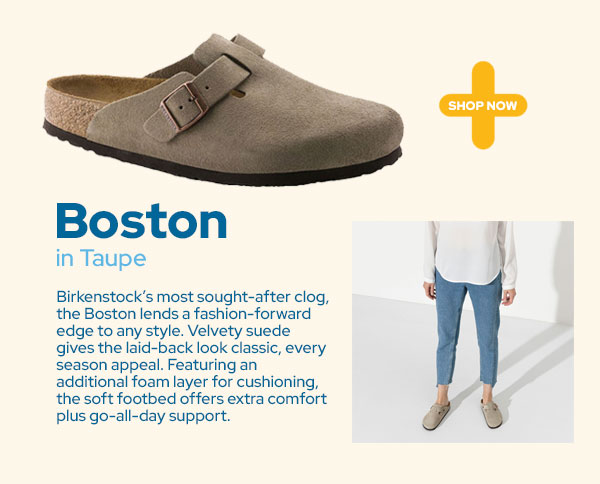 Birkenstock Boston Unisex Clog - Taupe SKU: 809410343628