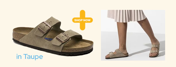 Birkenstock Arizona Soft Footbed Unisex Sandals - Taupe Suede SKU: 809410342706
