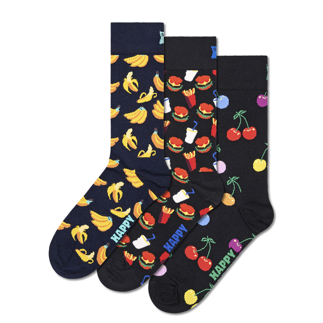 3-Pack Classic Banana Socks