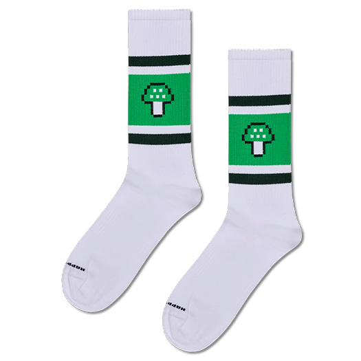 Mushroom Stripe Sneaker Sock