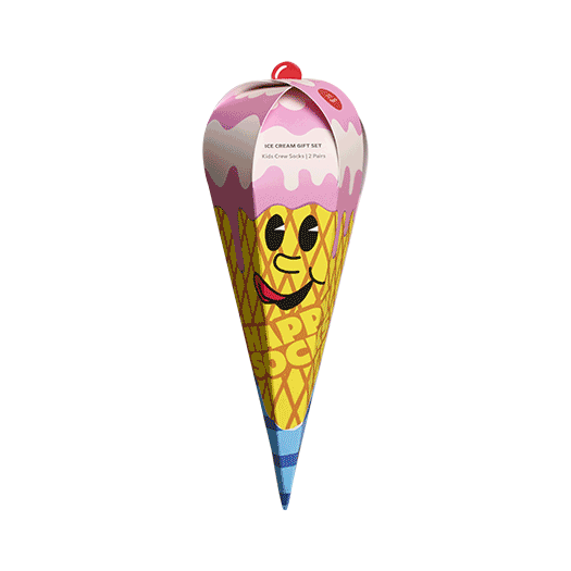 Kids 2-Pack Ice Cream Socks Gift Set