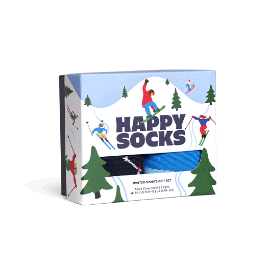 2-Pack Winter Sports Socks Gift Set