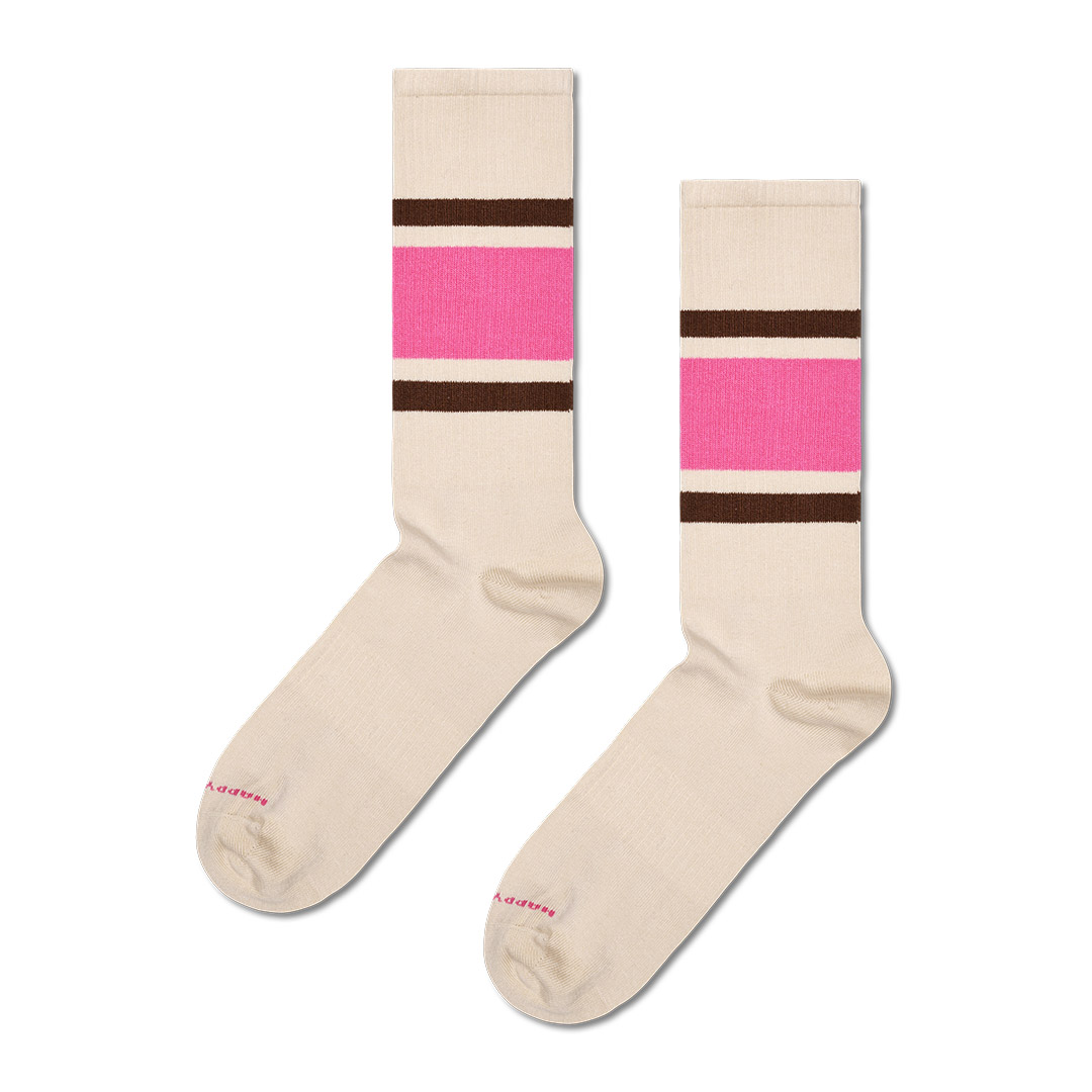 Simple Stripe Sneaker Sock