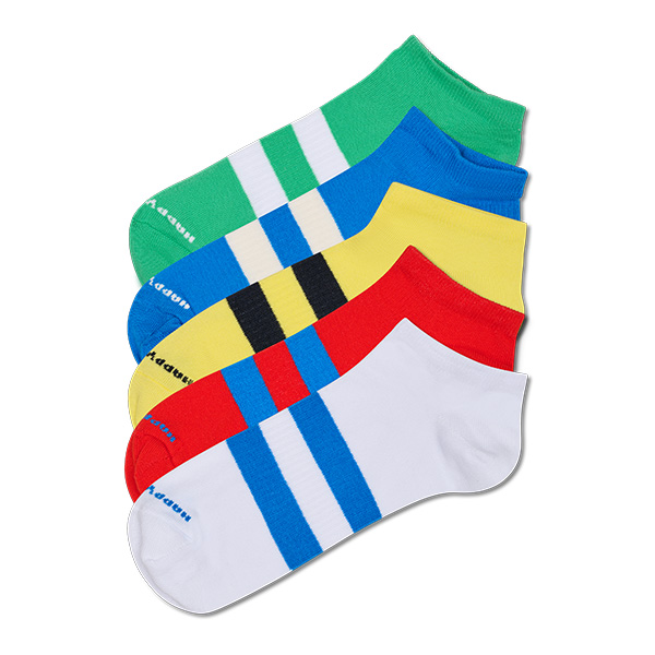 5-Pack Solid Low Sneaker Socks