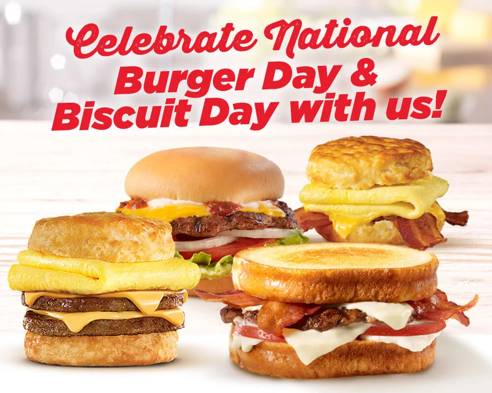 Celebrate National Burger Day & Biscuit Day with us!