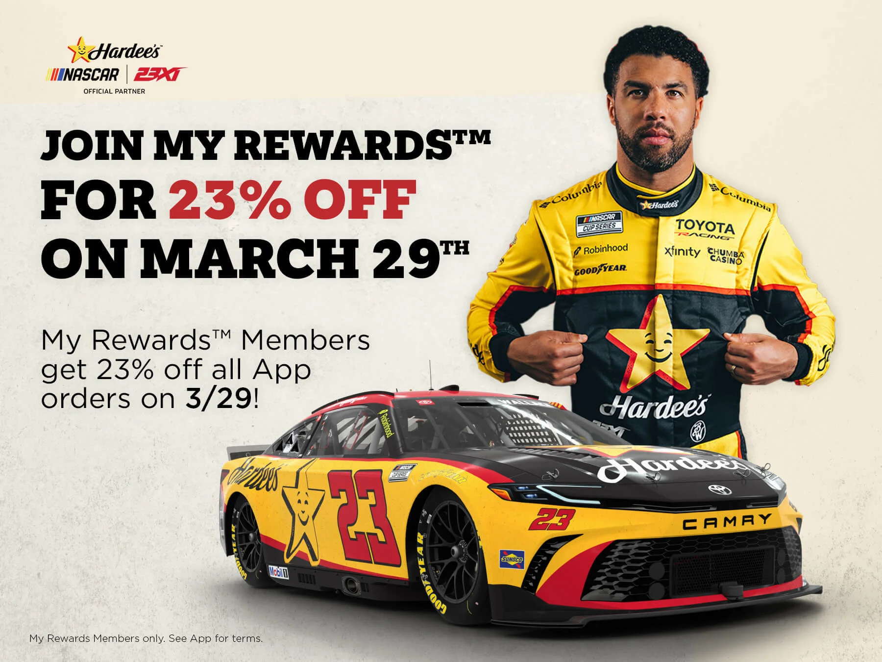 23% Off App Orders on March 29, 2026. Members Only.