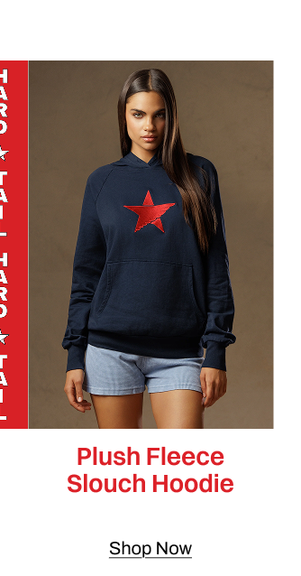 PLUSH FLEECE SLOUCH HOODIE