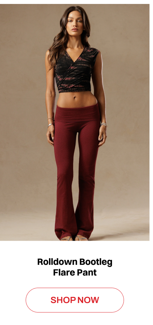Rolldown Bootleg Flare Pant