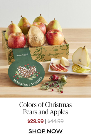 Colors of Christmas Pears and Apples
