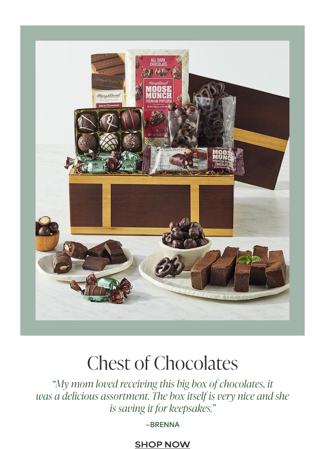 Chest of Chocolates - 'My mom loved receiving this big box of chocolates, it was a delicious assortment. The box itself is very nice and she is saving it for keepsakes.' - Brenna