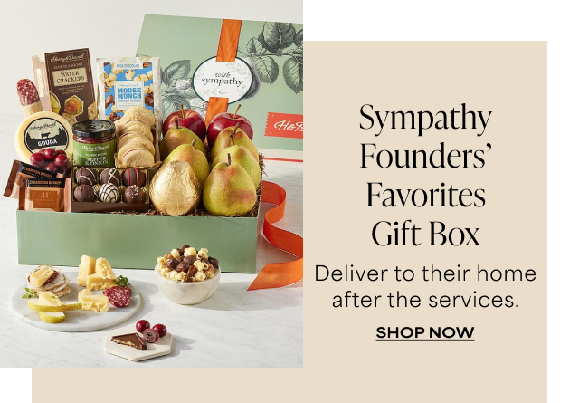 Sympathy Founders' Favorites Gift Box - Deliver to their home after the services.