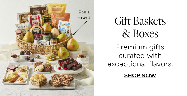 Gift Baskets & Boxes - Premium gifts curated with exceptional flavors.